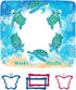 Turtle Milestone Blanket Blue Sea Life Baby Blanket Beach Newborn Gift with Week Months Swaddling Bag 48x40in BTLSFH127...